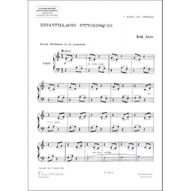 Enfantillages Pittoresques Piano